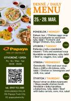 Tde 13 - Denn menu  Papaya Twin City Bratislava