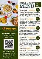 Týždeň 23 (5. - 9 júna 2023) denné menu Papaya Twin City Bratislava