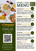 Tde 17 - Denn menu  Papaya Twin City Bratislava
