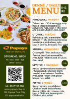 Týždeň 50 - Papaya Twin City vietnamská reštaurácia - Denné menu