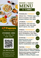T��de� 11 - Papaya Twin City vietnamsk� re�taur�cia - Denn� menu