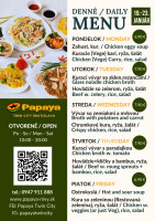 T��de� 4 - Papaya Twin City vietnamsk� re�taur�cia - Denn� menu