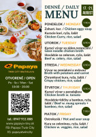 Týždeň 34 - Papaya Twin City vietnamská reštaurácia - Denné menu