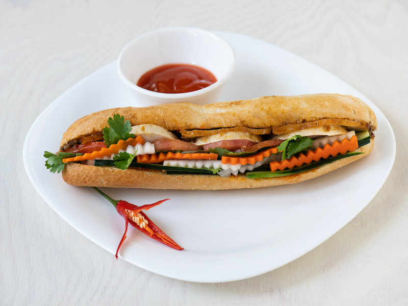 1. Vietnamská bageta Bánh Mì Vietnamské bagety Ázijská reštaurácia